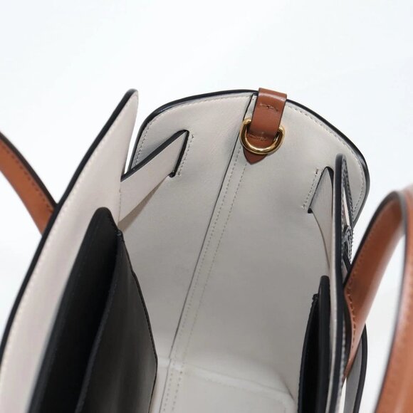 BURBERRY Nova Check Hand Bag Canvas 2way Beige Gold - Picture 12 of 16